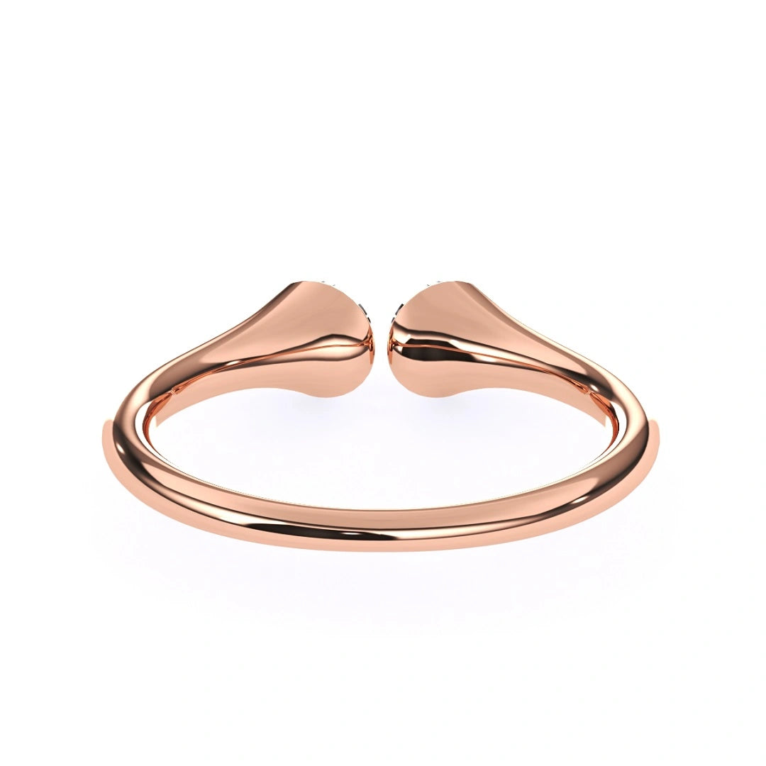 platinum wedding bands on lab diamond