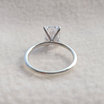 3 Ct Radint Cut Lab Grown Diamond Solitaire Gold Ring
