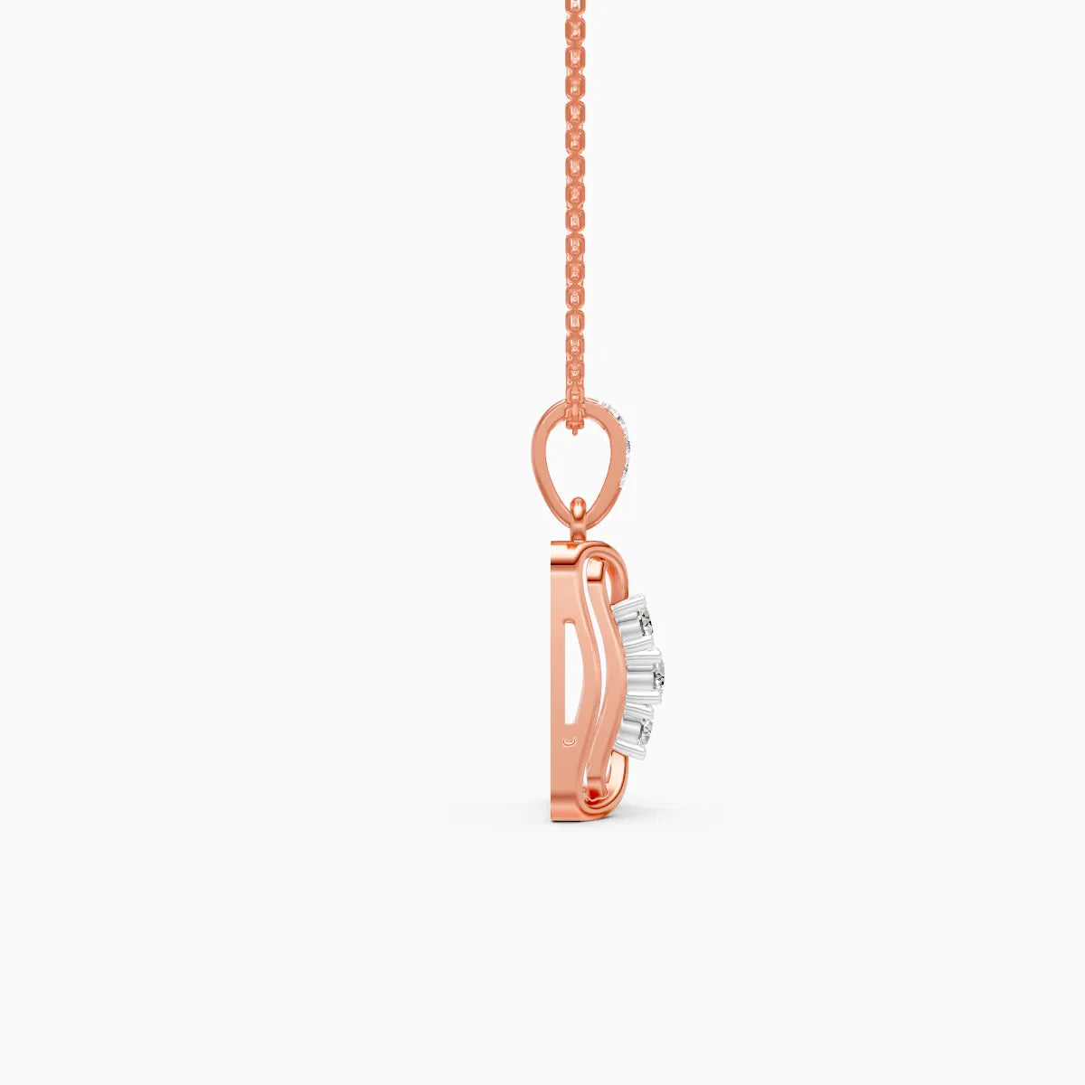 3 stone diamond pendant, gold pendant, infinity style, pendant for her, gifts for her, style for her, gift ideas, shop near me