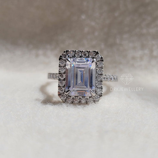 Emerald-Cut-Moissanite-Ring