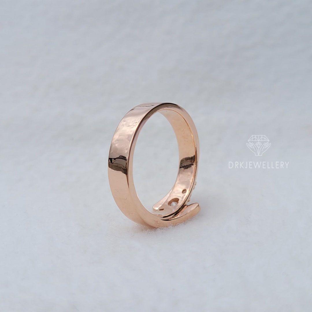 round cut lab grown diamond ring, rings,gifts,bypass setting ring,rose gold ring,gold diamond ring,annivesary gifts