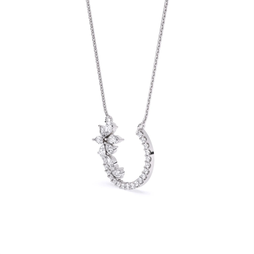 white gold chain pendant for her