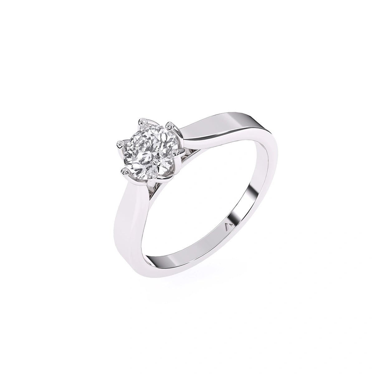 cluster round diamond ring