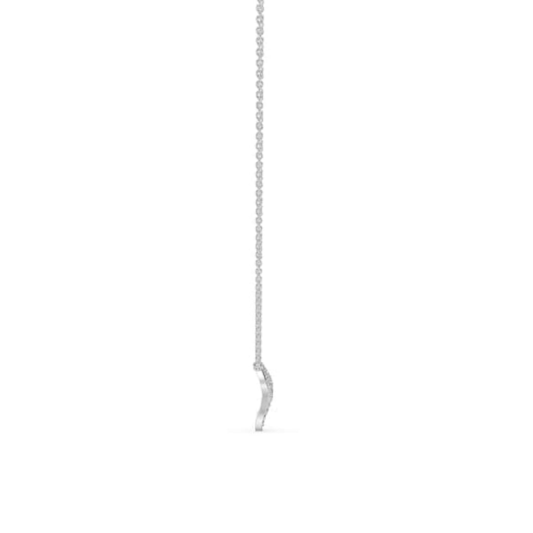 Vintage Inspired Round Cut Lab Diamond Gold Chain Necklace