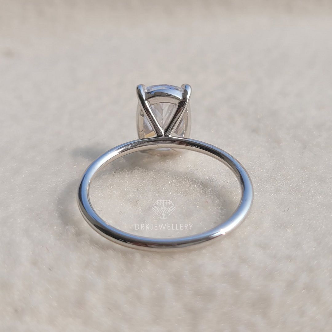 14K white gold wedding engaement ring 