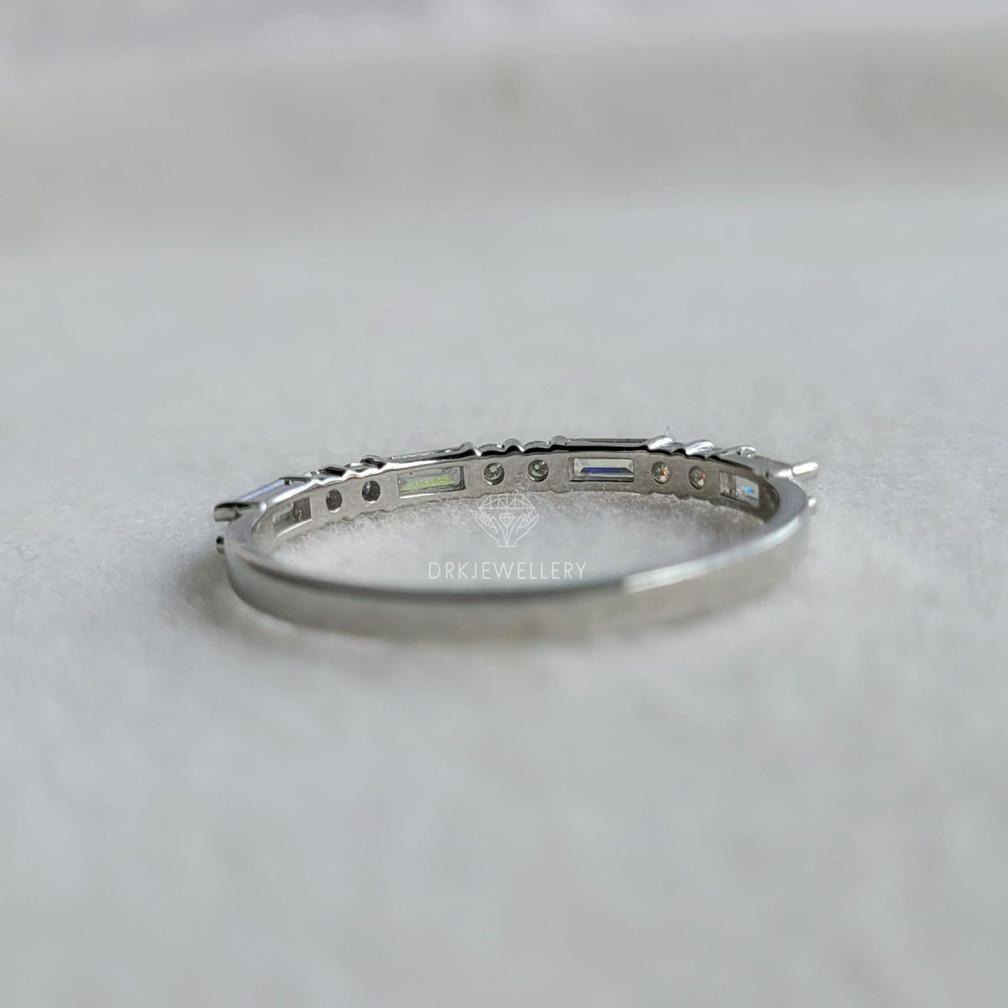 East West Baguette & Round Cut Eternity Band