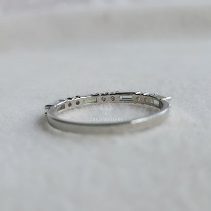 East West Baguette & Round Cut Eternity Band