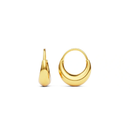 14K Gold Classic Hoop Earrings