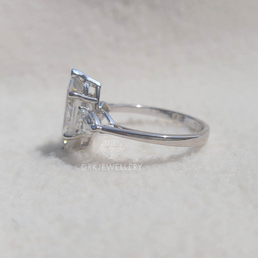Marquise-Cut-Moissanite-Ring