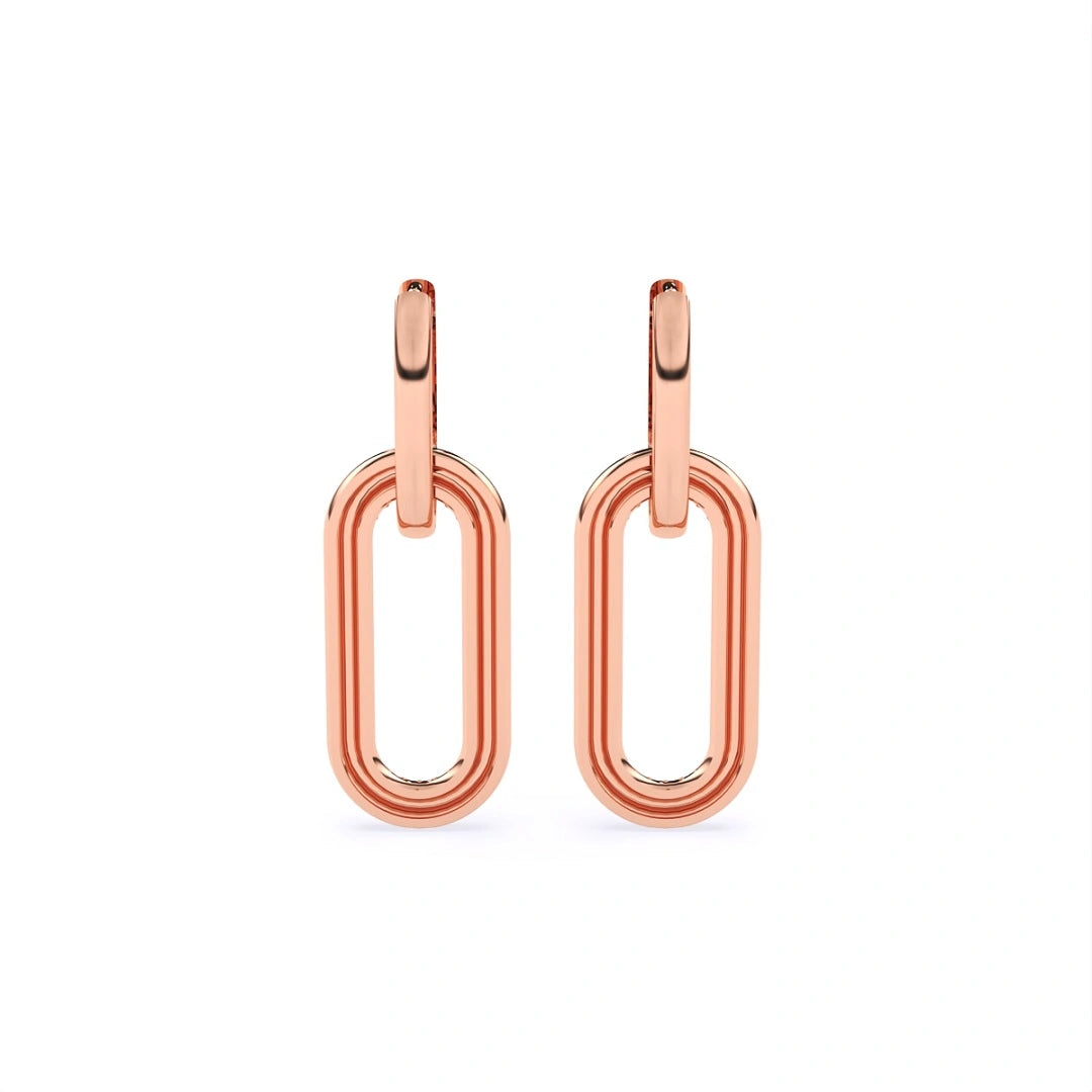 14k rose gold hoop earrings 