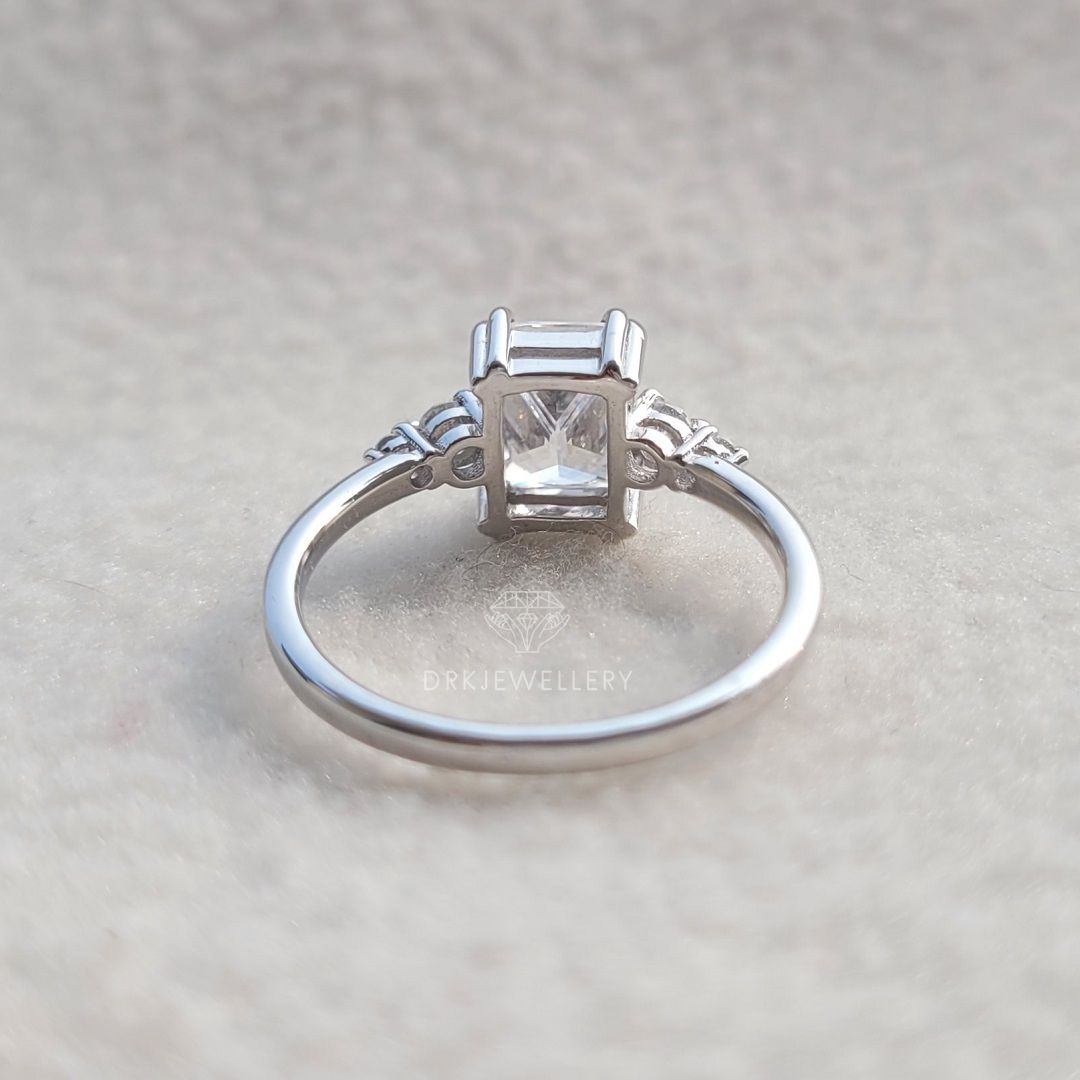 14k solid gold engagemet and wedding ring 