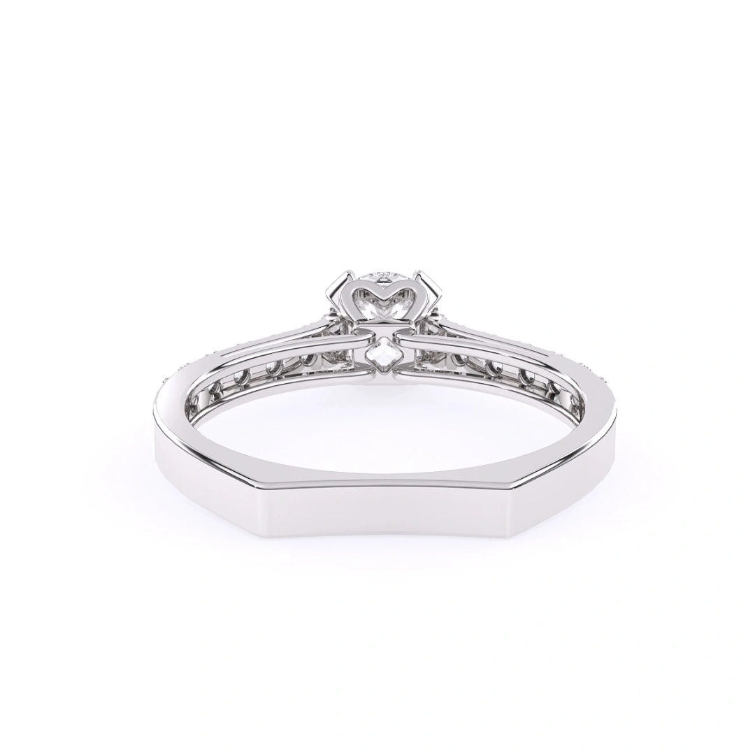 european shape band for engagement 