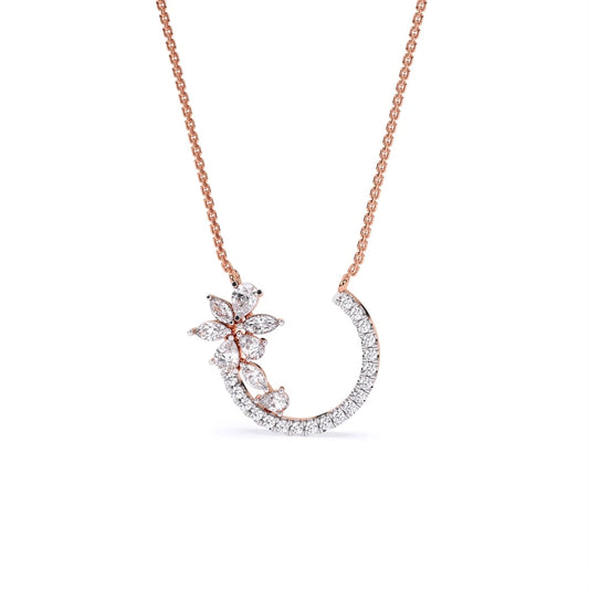 cluster style pear marquise round cut lab grown diamond wedding pendant gifts for her