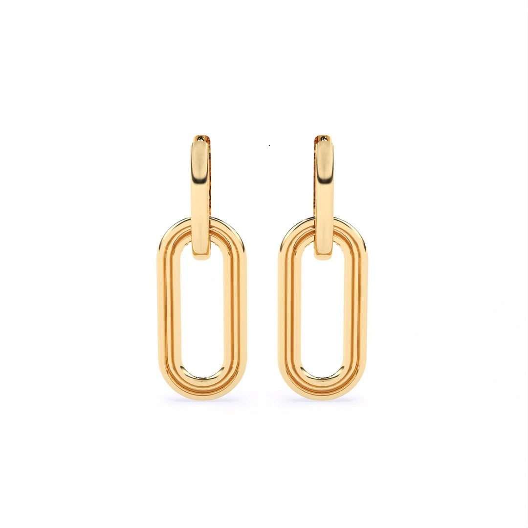 Gold hoop earrings 