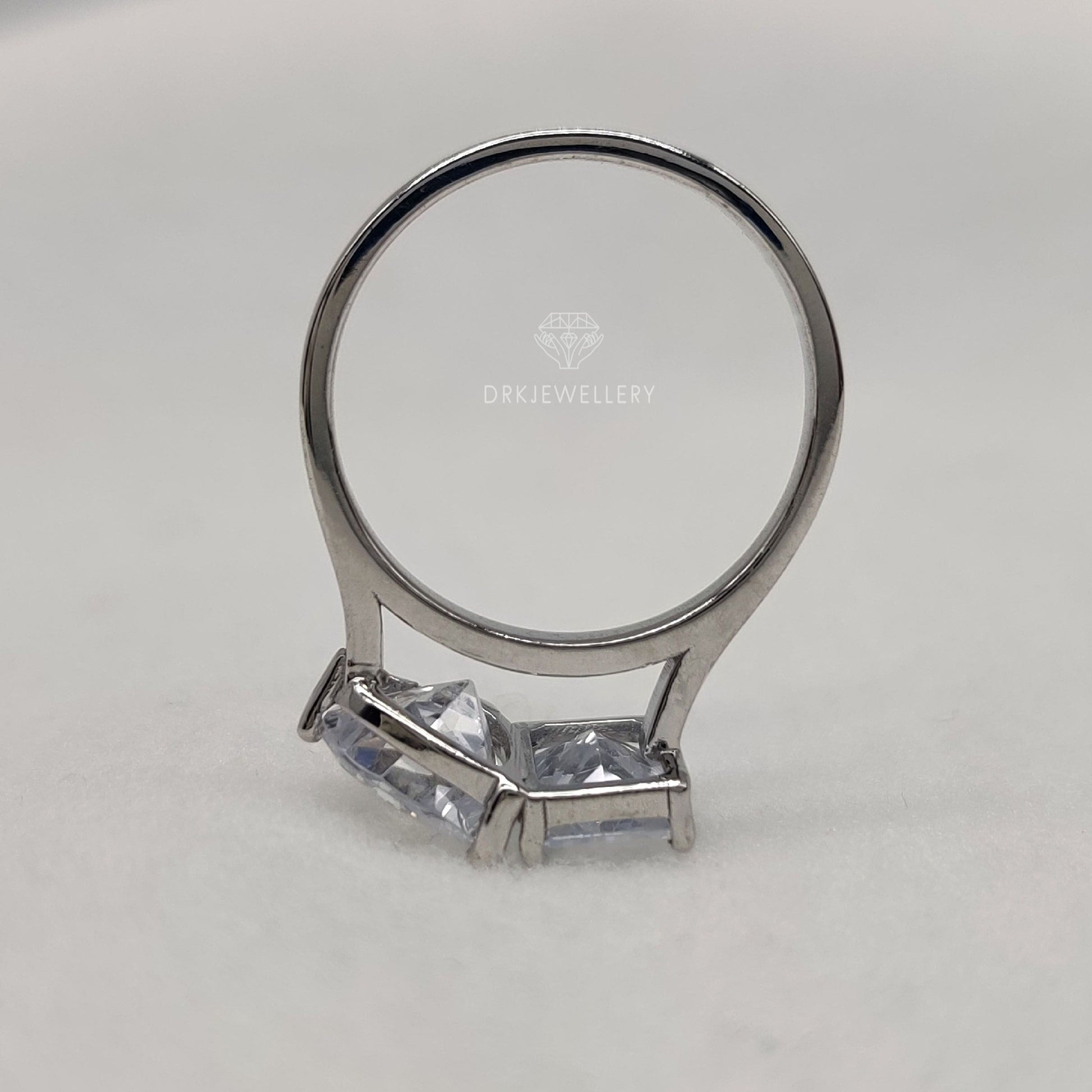 radiant  cut ring, heart cut ring, solitaire ring, twin diamond ring, two stone ring, diaond ring, gifts for her